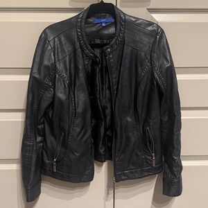 Black Faux Leather Jacket